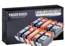 TINTE PATRONEN mit CHIP für CANON PIXMA MP540 MP550 MP560 MP620 MP630 MP640 521