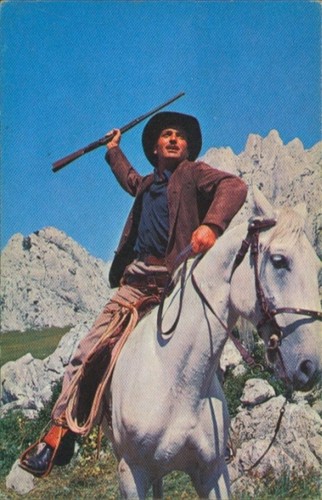 Sammelbild karl may filmszene - karl, may,