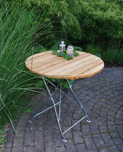Gartentisch rund 77cm klappbar