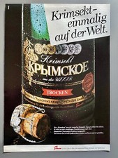 Krimskoje Krimsekt UdSSR Simex Original 1982 Vintage Advert Werbung Reklame