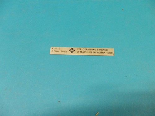 Typenschild heli k - heli,
