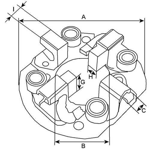 Halter kohlebürsten cargo - halter,, hc-cargo
