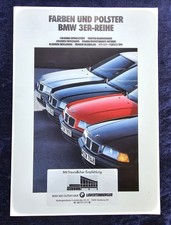 BMW 3er E 36 Prospekt 1.1991  Farben und Polster Prospekt 316i, 318i, 320i, 325i