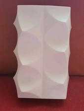 Vase Lorenz Hutschenreuther, Fuchs, weiß, 26 cm hoch, 14 cm breit rechteckig