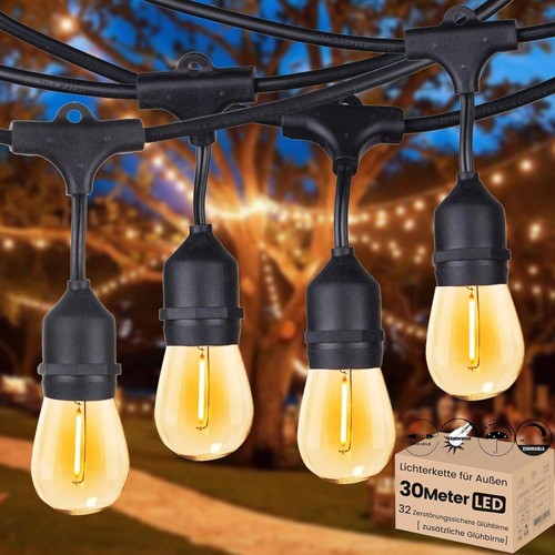 30m led lichterkette außen - led,