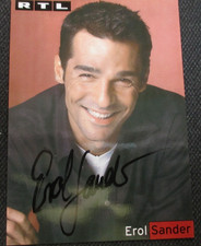 seltene Original Autogrammkarte alter Zeit Handsigniert EROL SANDER   TV