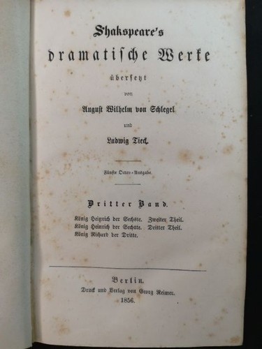Shakspeare dramatische - shakspeare's,