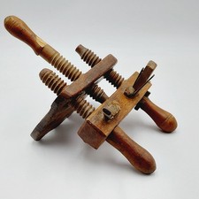 Uralter Antiker Boots Schiff ? Hobel Verziert Holzwerkzeug mit Zwinge