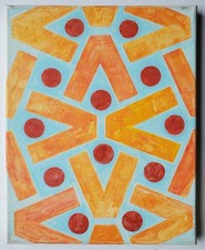 Gemälde Acryl Konstruktiv