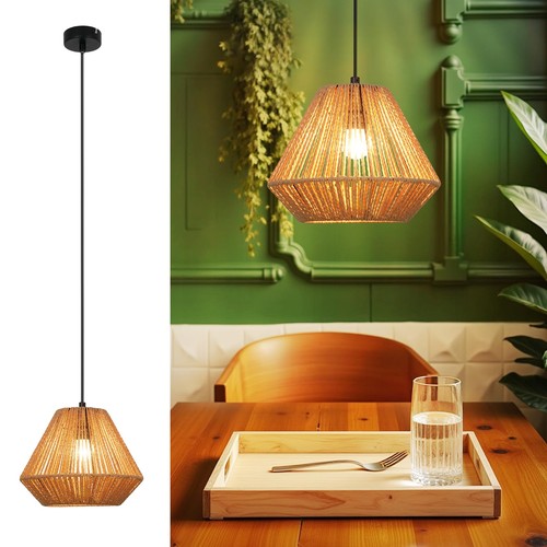 Hängelampe boho rattan - hängelampe,