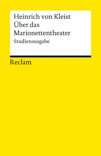 über das marionettentheater - marionettentheater, |