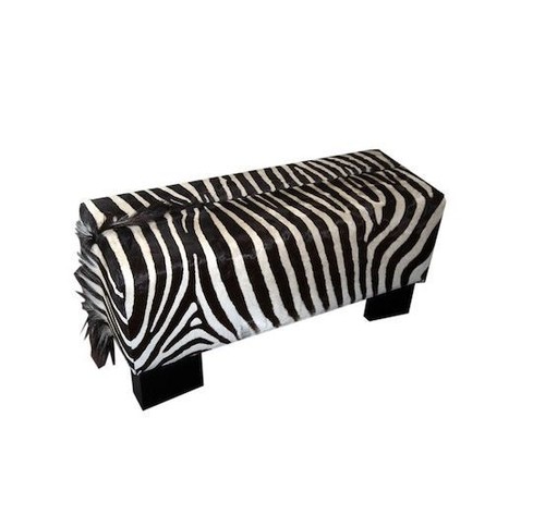 Zebra bank bezogen mit - bezogen, echten