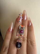 ❤  Cottage Ohrringe Geschenk Schmuck Jugendstil Ohrhänger Vintage Boho grün Oma