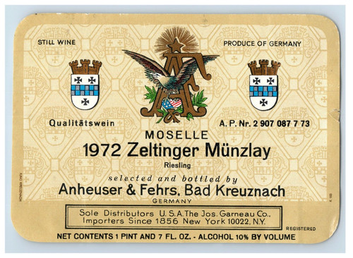 Vintage anheuser zeltinger - vintage,