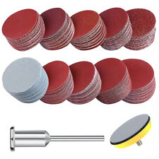 100x Schleifpapier 25 50 75mm Klett Schleifblätter P80-3000 Schleifscheiben Pad
