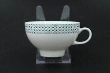 Eschenbach Blue Glaze Teetasse Tasse weiß / türkis 80er aus Porzellan Ø 9 cm