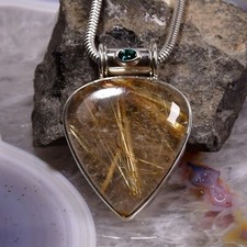 Rutilquarz Anhänger, 925er