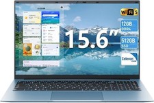 SGIN 15,6 Zoll Laptop 12GB DDR4 512GB SSD Quad Core (bis zu 2.9 GHz) Mini HDMI