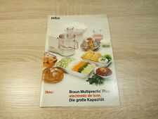Prospekt Produktübersicht Braun Multipractic Plus electronic de luxe