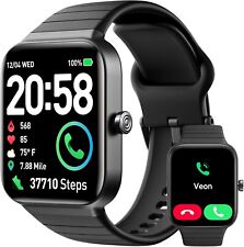aeac Smartwatch Men Calls, 1,8" Smartwatch mit Freisprecheinrichtung Schwarz