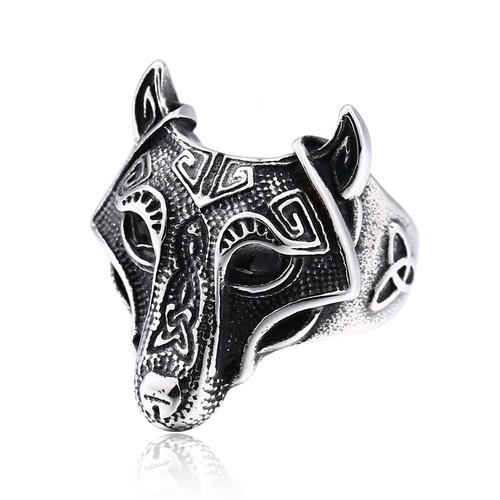 Wolf ring edelstahl - wolf,