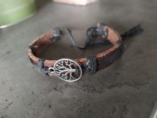 Herren Lederarmband Yggdrasil