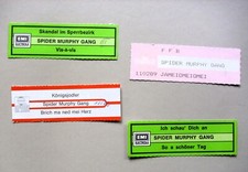 4x Titelstreifen Spider Murphy Gang 7'' Orig. Plattenfirma Ausdruck RAR