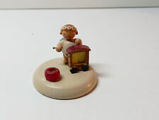 Erzgebirge Kerzenengel VW VDE alt GDR mit Leierkasten Drehorgel 50/60er