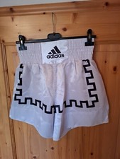 Damen Sportshort Boxen Kickboxen Weiss Gr. S Adidas