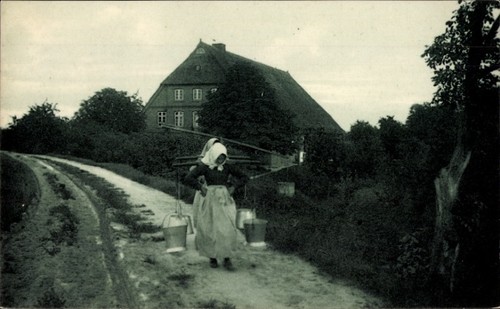 Wasserträgerinnen auf dem - ak,