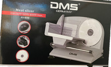 DMS Allesschneider AS-400,Brot Schneidemaschine,Küche,Wurst,Käse,400Watt,Silber