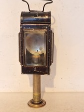 alte Hand Laterne, für Kerze um 1900 , 3 x Prismenglas