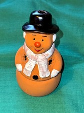 Teelichthalter -  Schneemann/Claun - mit Schal - Windlicht - RARITÄT