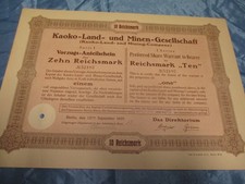 Dokument , historisch , Aktie