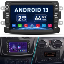 Carplay Für Renault Dacia Duster Dokker Autoradio Android 14 GPS NAV WIFI RDS BT