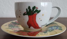 Rosenthal Andy Warhol Weihnachtstasse mit Untertasse, roter Schuh/Stiefel