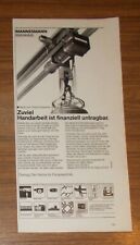 Seltene Werbung MANNESMANN DEMAG Hubwerke Zuviel Handarbeit ist untragbar 1988