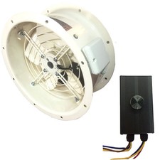 Industriekanal Lüfter Gehäuse Axial kommerzieller Abzieher IP54 + Lüfterdrehzahlregler 