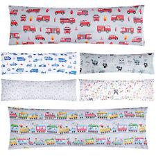 Seitenschläferkissen Bezug Kinder in 40x145cm Feuerwehr Bagger Polizei Zug Hund