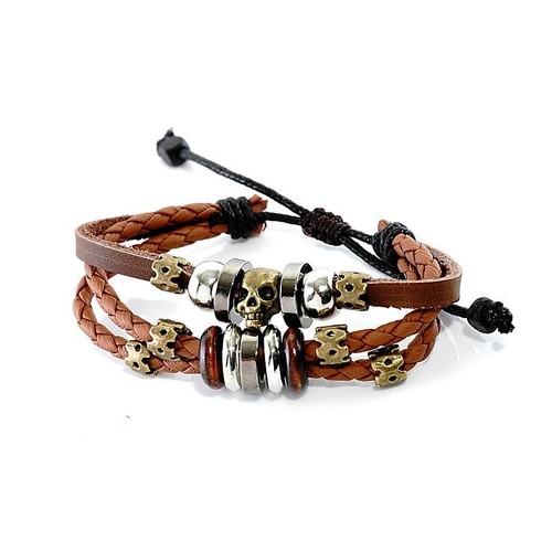Lederarmband geflochten