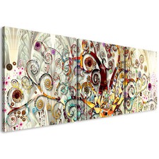 Gustav Klimt Baum VLIES LEINWAND DEKO BILDER WANDBILD XXL WOHNZIMMER