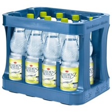 12x 1,00 L Residenz Quelle Mineralwasser Naturelle PET Flasche MEHRWEG o Kasten 
