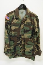 US Feldhemd Coat Hot Weather Camouflage Woodland - Rip Stop - Small Long