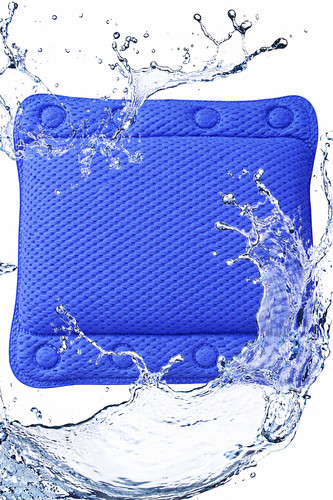 Badewannenkissen blau - badewannenkissen,