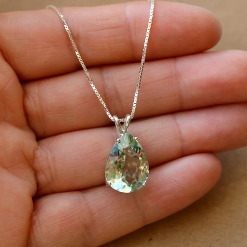 Grüner amethyst edelstein 925 - edelstein,