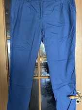 Damen, Chino, Hose, 46, bpc, bonprix Collection, Neu, rauchblau, Baumwolle, Elas