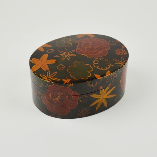 Lackdose blumen dekor - -,