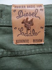 Diesel Saddle Jeans Hose, W 31 /L 32, Kupfer Sattel, weiter Oberschenkel, GRÜN !
