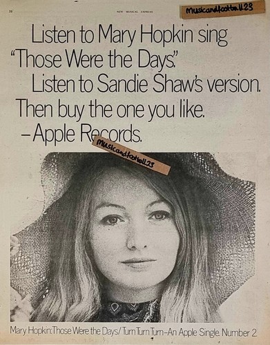 Mary hopkin those were - those,