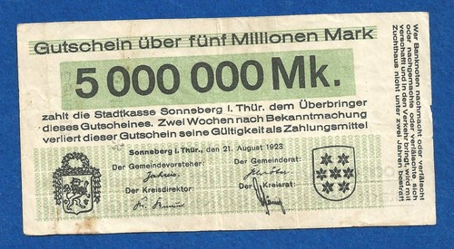 172 notgeld stadt sonneberg - 172,